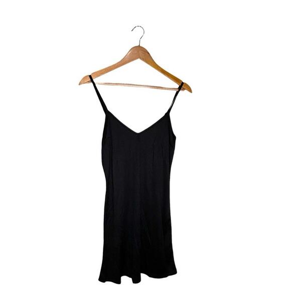 Modcloth Velvet Dress XS Floral Black Faux Wrap Burnout V Neck Knee Length New - Picture 8 of 16